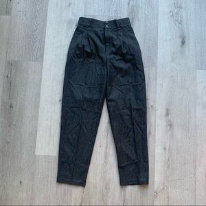 Vintage pleated pinstripe pants